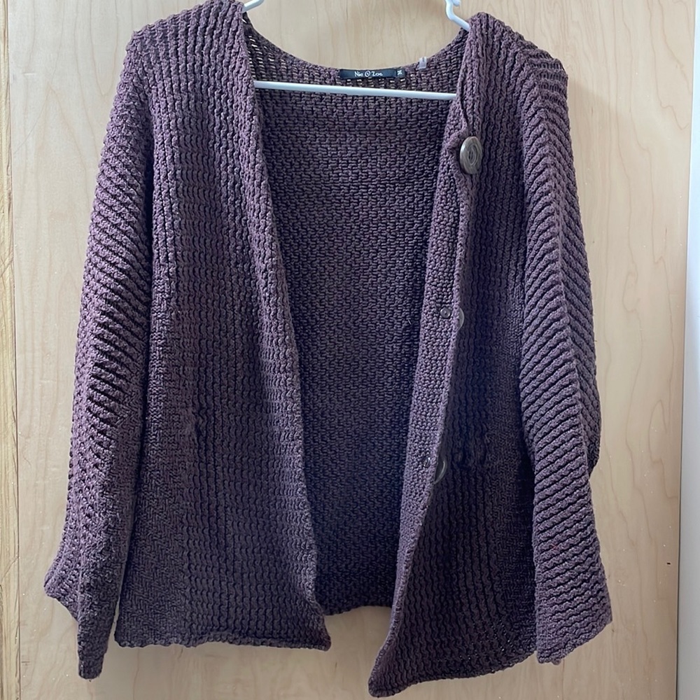 Hardly worn purple cardigan